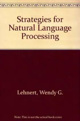 Couverture du produit · Strategies for Natural Language Processing