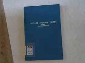 Couverture du produit · Goals of Linguistic Theory