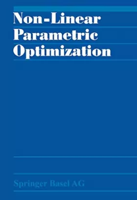 Couverture du produit · Non-Linear Parametric Optimization