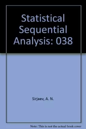 Couverture du produit · Statistical Sequential Analysis