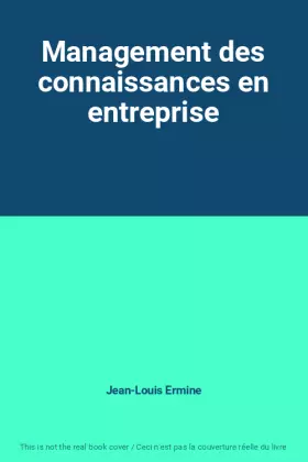 Couverture du produit · Management des connaissances en entreprise