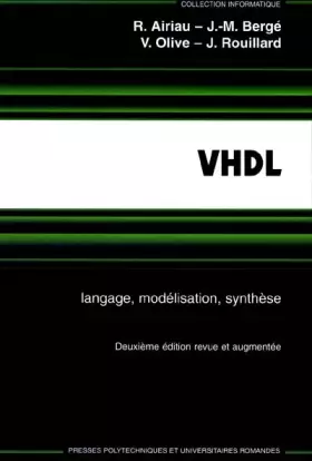 Couverture du produit · VHDL, langage, modélisation, synthèse, 2ème édition