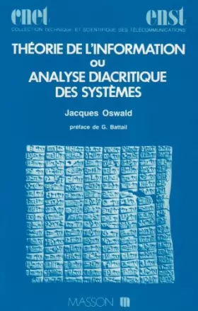 Couverture du produit · Théorie de l'information ou Analyse diacritique des systèmes