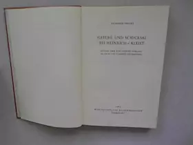 Couverture du produit · Gefühl und Schicksal bei Heinrich v. Kleist