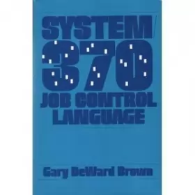 Couverture du produit · System 370 Job Control Language