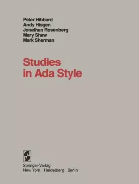 Couverture du produit · Studies in Ada Style
