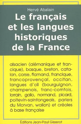 Couverture du produit · Le français et les langues historiques de la France