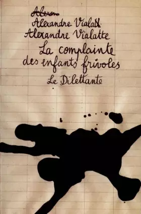 Couverture du produit · La Complainte des enfants frivoles