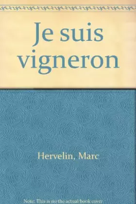 Couverture du produit · Je suis vigneron