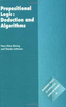 Couverture du produit · Propositional Logic: Deduction and Algorithms