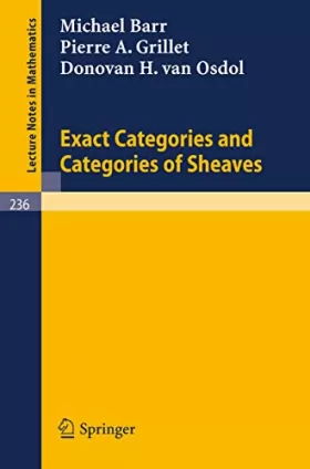 Couverture du produit · Exact Categories and Categories of Sheaves