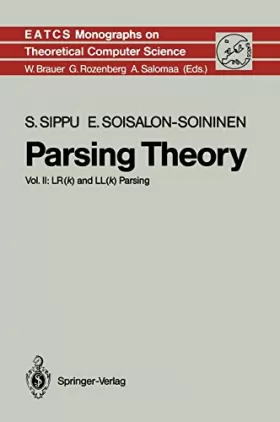 Couverture du produit · Parsing Theory II: Lr(k) and Ll(k) Parsing