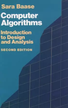 Couverture du produit · Computer Algorithms: Introduction to Design and Analysis