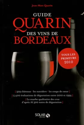 Couverture du produit · Guide Quarin des vins de Bordeaux