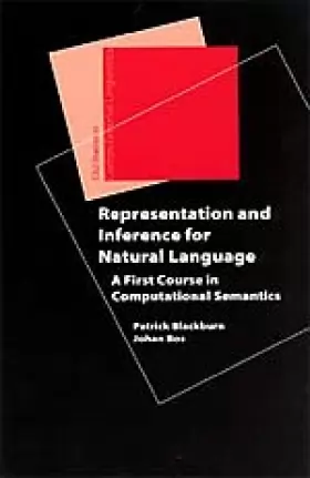 Couverture du produit · Representation and Inference for Natural Language – A First Course in Computational Semantics