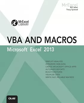 Couverture du produit · Excel 2013 VBA and Macros