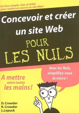 Couverture du produit · Concevoir et créer un site Web Pour les Nuls
