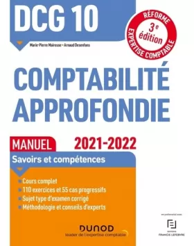 Couverture du produit · DCG 10 Comptabilité approfondie - Manuel - 2021/2022: Réforme Expertise comptable (2021-2022)