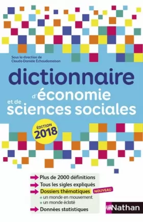 Couverture du produit · Dictionnaire d'économie et de sciences sociales