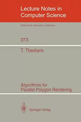 Couverture du produit · Algorithms for Parallel Polygon Rendering