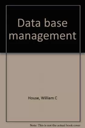 Couverture du produit · Data base management