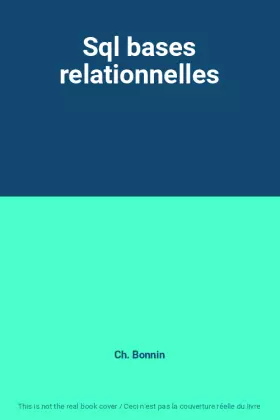 Couverture du produit · Sql bases relationnelles