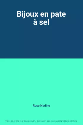 Couverture du produit · Bijoux en pate à sel