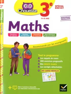 Couverture du produit · Maths 3e Spécial brevet: cahier d'entraînement et de révision