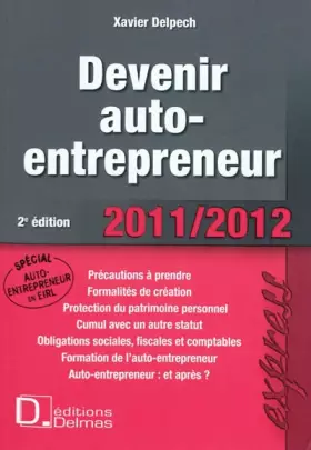 Couverture du produit · Devenir auto-entrepreneur