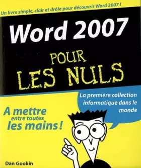 Couverture du produit · WORD 2007 POUR LES NULS