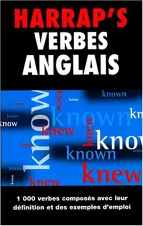 Couverture du produit · Harrap's verbes anglais