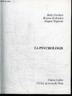 Couverture du produit · La psychologie