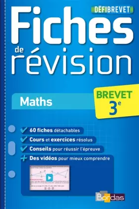 Couverture du produit · DéfiBrevet - Fiches de révision - Maths 3e