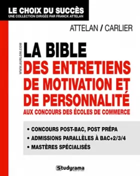 Couverture du produit · La Bible des entretiens de motivation et de personnalité