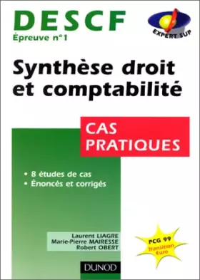 Couverture du produit · DESCF 1 - Droit et comptabilité - cas pratiques