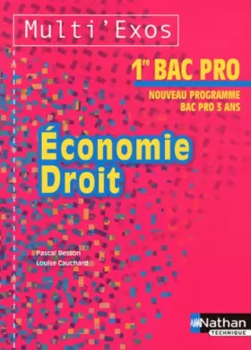 Couverture du produit · Economie et Droit 1re Bac Pro
