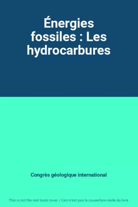 Couverture du produit · Énergies fossiles : Les hydrocarbures