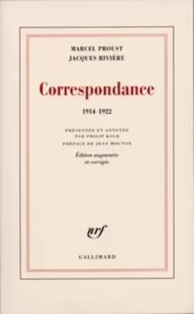 Couverture du produit · Correspondance, 1914-1922