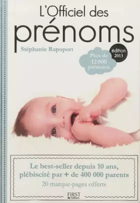 Couverture du produit · L'Officiel des prénoms 2013
