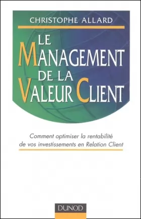 Couverture du produit · Management de la valeur client