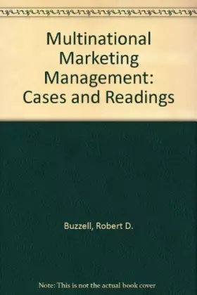 Couverture du produit · Multinational Marketing Management: Cases and Readings