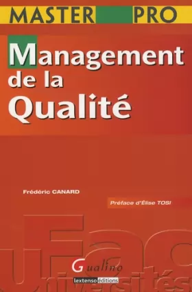 Couverture du produit · Management de la qualité