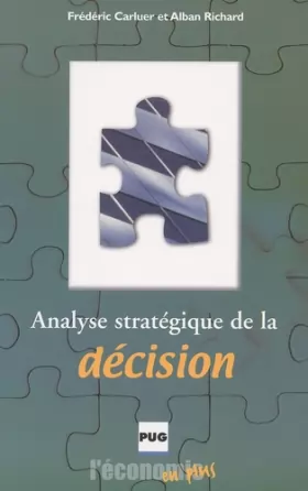 Couverture du produit · Analyse stratégique de la décision
