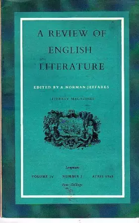 Couverture du produit · A Review of English Literature