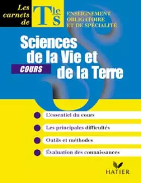 Couverture du produit · Sciences de la vie et de la terre, terminale S, carnet de cours