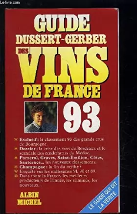 Couverture du produit · Guide Dussert Gerber des vins de France 1993