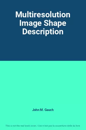 Couverture du produit · Multiresolution Image Shape Description