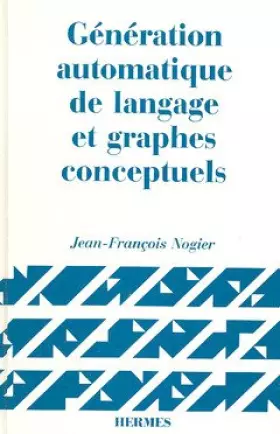 Couverture du produit · Génération automatique de langage et graphes conceptuels