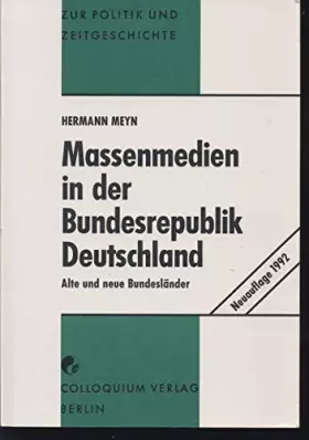 Couverture du produit · Massenmedien in Der Bundesrepublik Deutschland