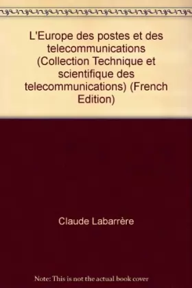 Couverture du produit · L'Europe des postes et des télécommunications